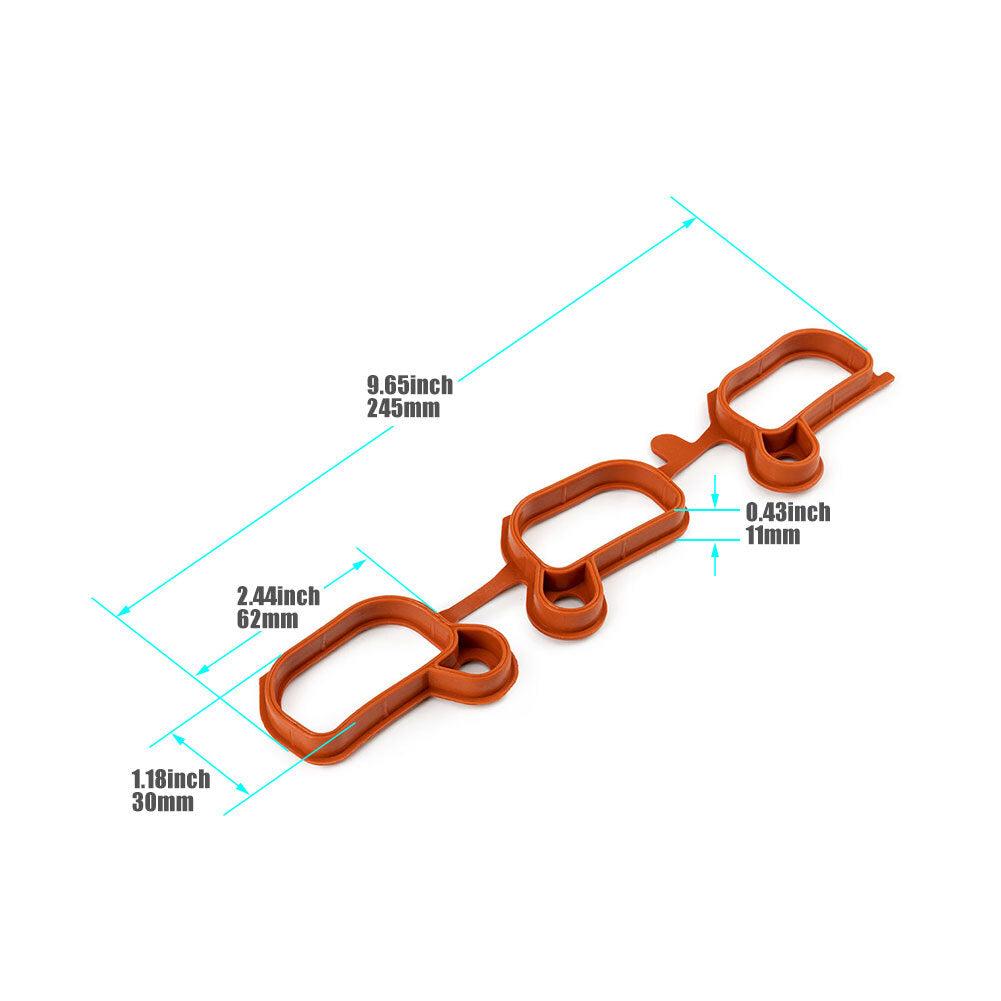 2PCS Intake Manifold Gasket for BMW 325i 325xi 330i 330xi 525i 530i 2001-2005 US
