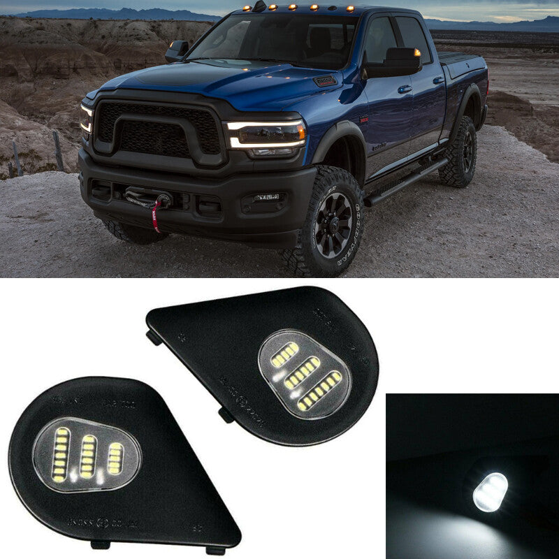 Mirror Puddle Light For 2010 2011-2019 for Dodge for Ram 1500 2500 3500 4500 5500 Trucks