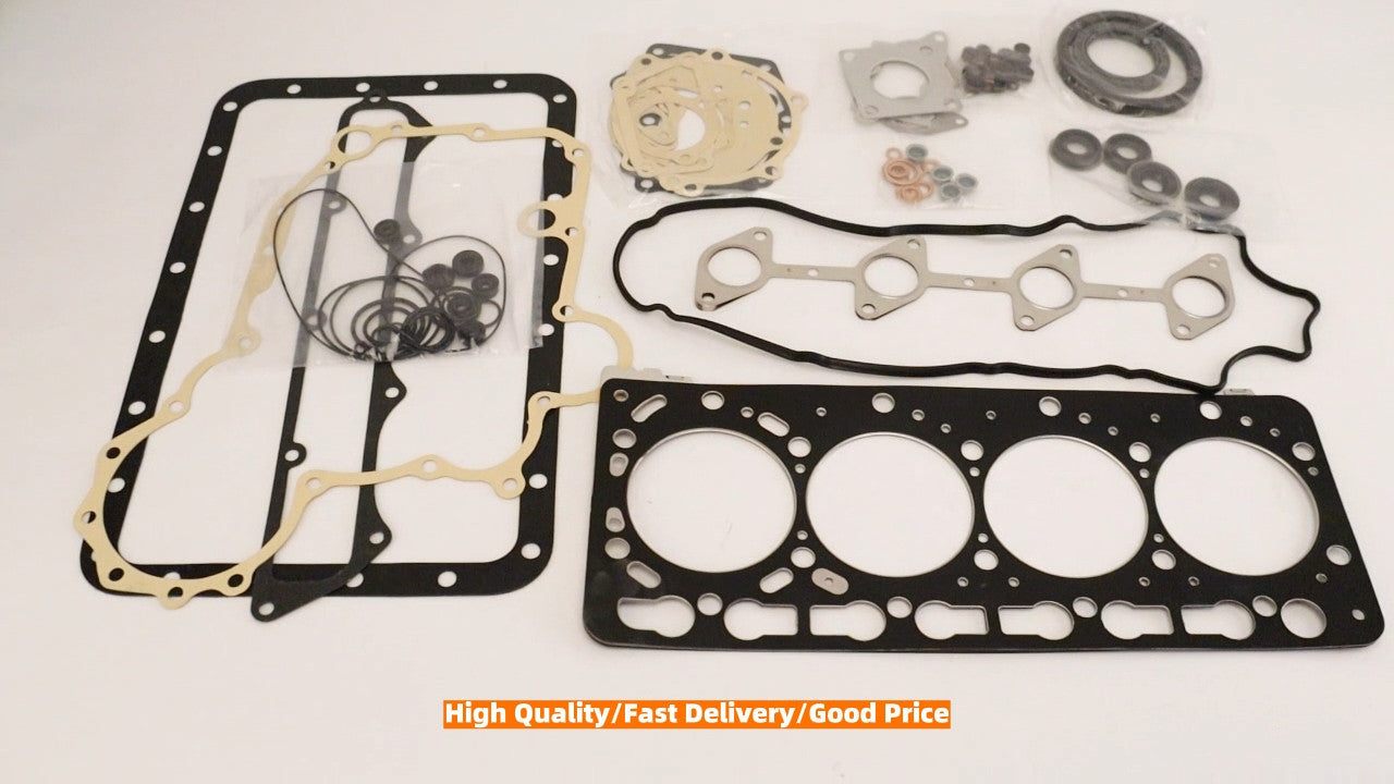 Full gasket set with head gasket for Kubota 1C020-03310 V3300, V3300T, 16 V