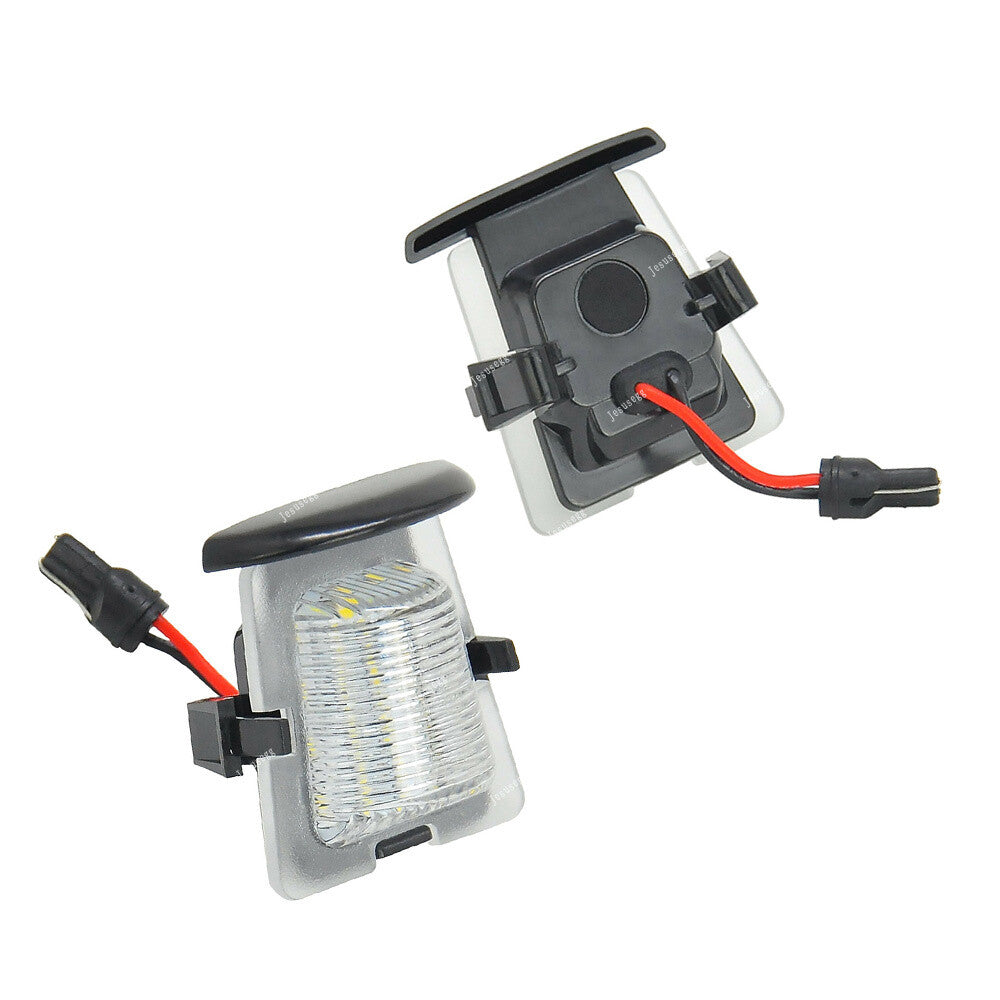 2X License Plate Light Housing Only with LED Bulb For 2007-2018 for Jeep for Wrangler JK
