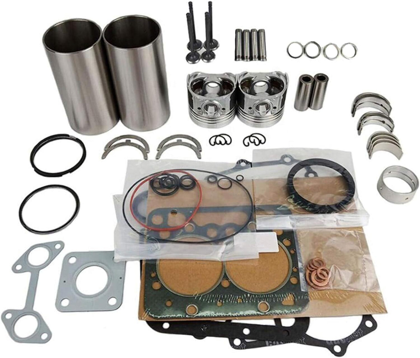 Z602 Engine Overhaul Rebuild Kit for Kubota Piston ,Gasket Bearing Rings Liner