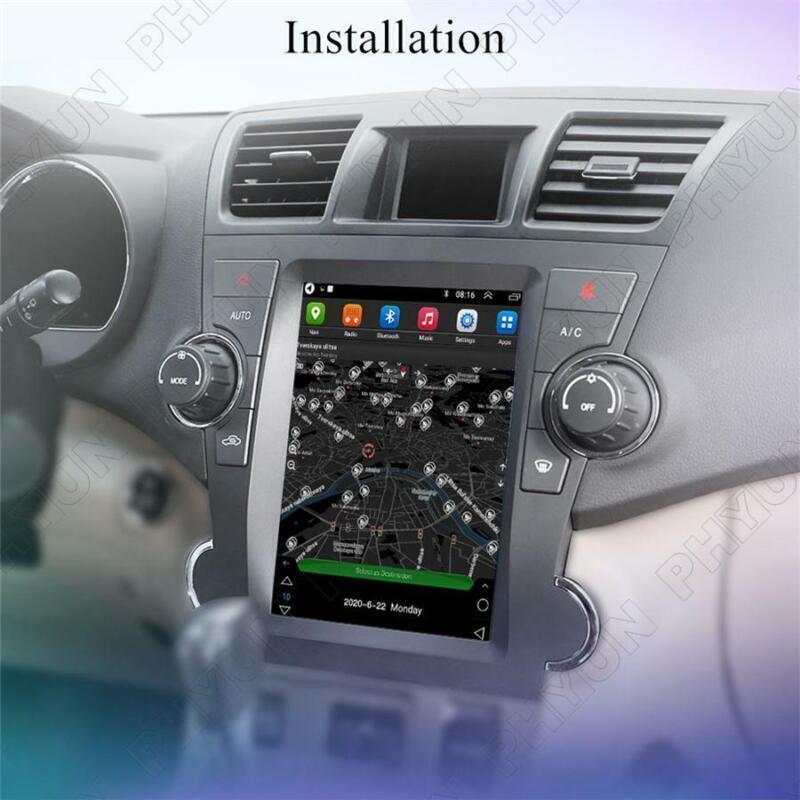 Unit Radio Player GPS Navigation for Toyota Highlander 2008-13 Android 10.1 Head