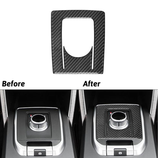 Carbon Fiber Shifter Console Cover Trim for Land Rover Discovery Sport 2015-2019