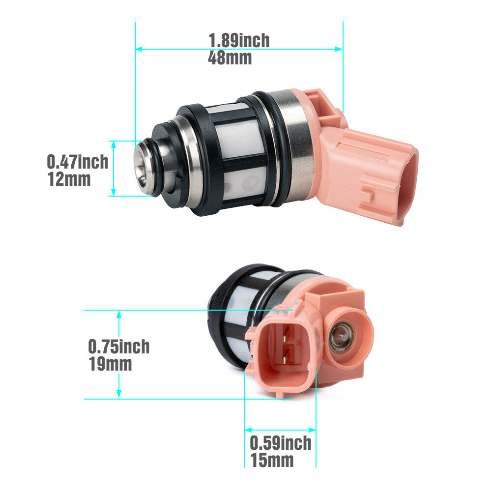 6-piece fuel injector kit 16600-1800 for Nissan Xterra Frontier for INFINITI QX4 1996-2004