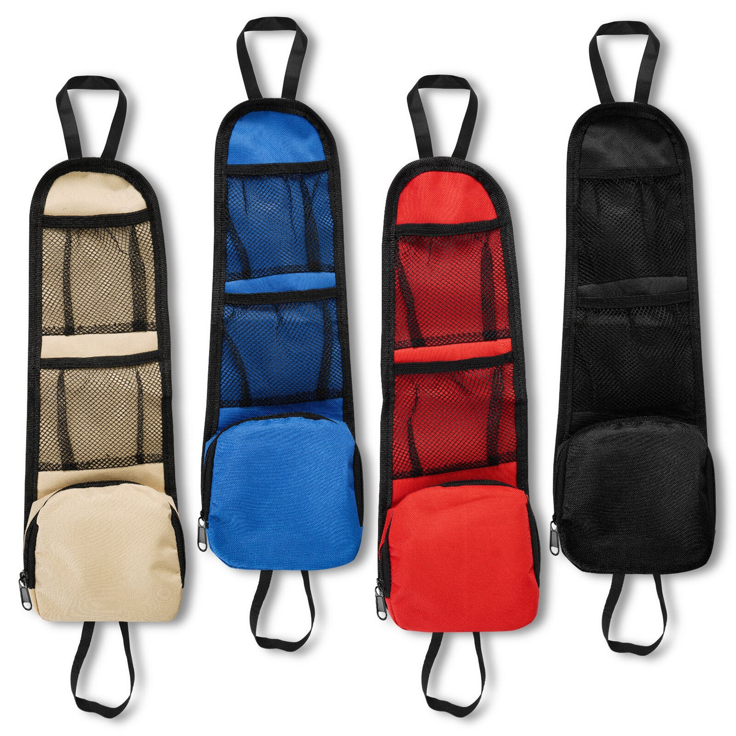 1Pc Car for Seat Side Back Storage Organizer Mesh Multi Pocket Hanging Bag Holder