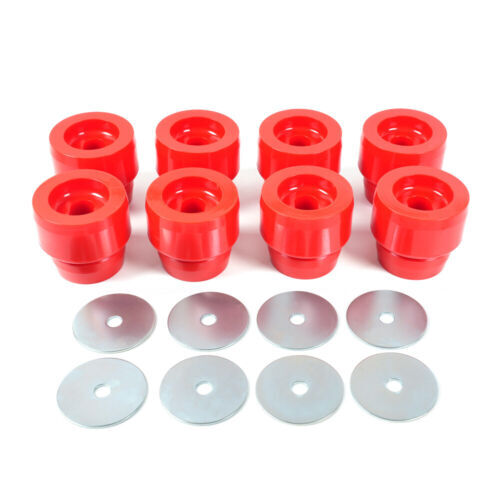 Red Body Cab Mount Bushing Kit For 99-14 Silverado for Sierra 1500/2500