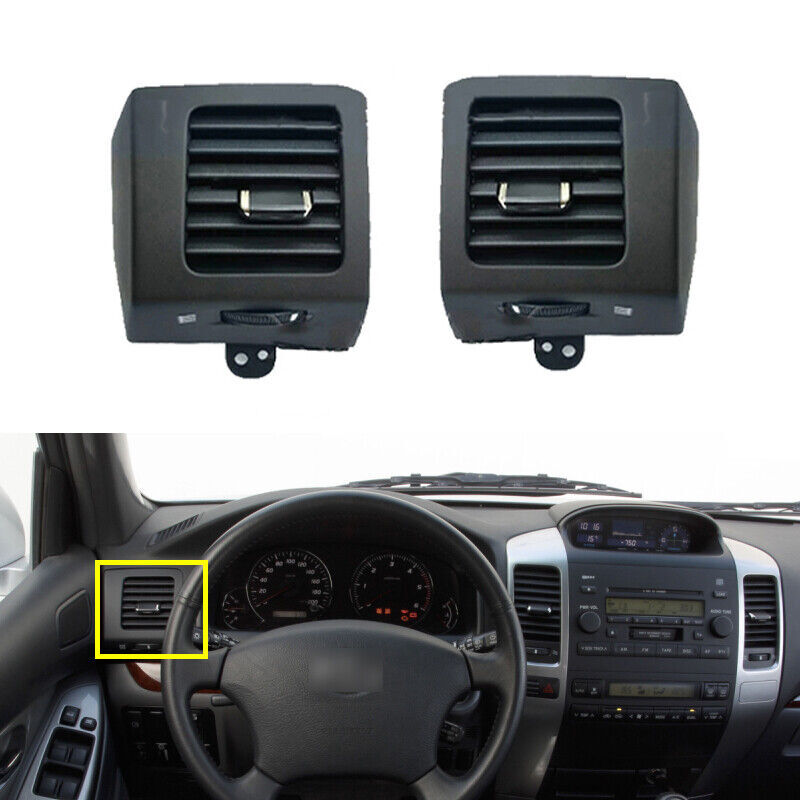 2PCS Air vent Outlet A/C for Toyota for Land Cruiser Prado 120 for Lexus GX470 2003-2009