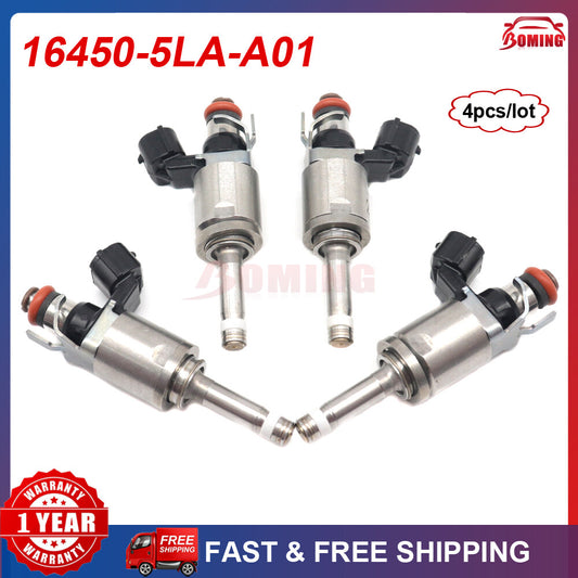 4x Fuel Injectors for Honda Accord CR-V for Acura TLX ILX 16450-5LA-A01 160105LA306