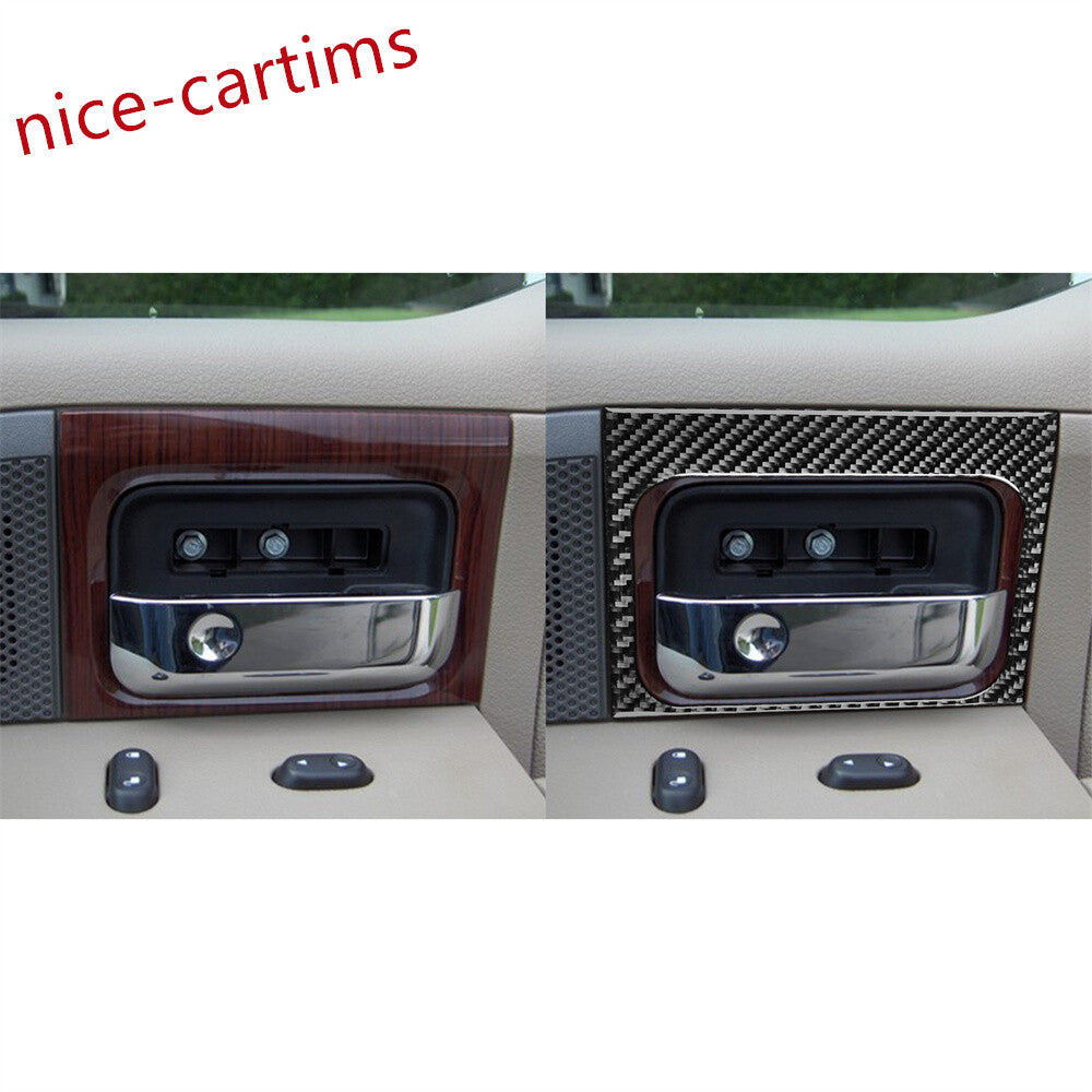4¡ÁCarbon Fiber Interior Door Handle Bowl Panel Trim for Ford F-150 FX4 2004-2008