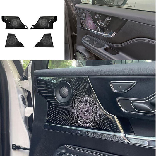 Black Titanium Cover Trim for Lincoln Corsair 20-22 4PCS Inner Door Tweeter