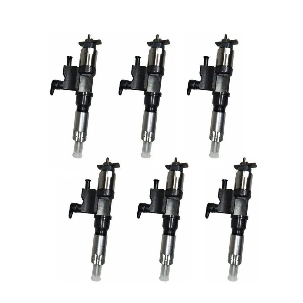 6-pack 095000-5504 common rail injectors for Isuzu 4HL1 and 6HL1 engines.