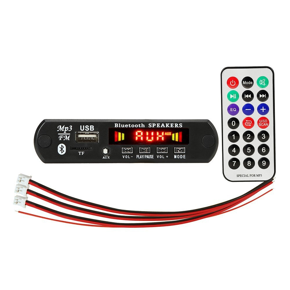 Mp3 Player Call Recording Decoder Board Car Audio 12V Bluetooth 5.0 TF USB FM