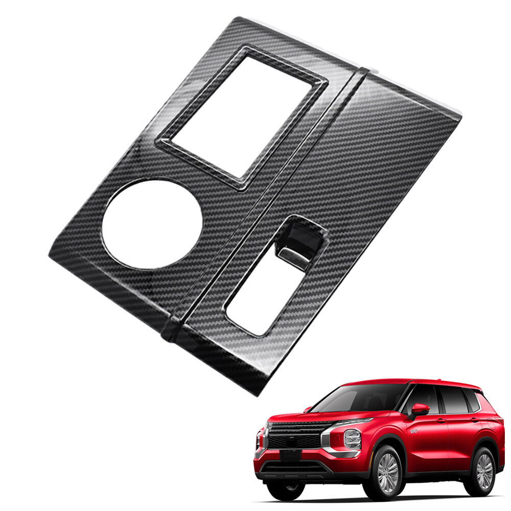Carbon Fiber Color For 2022-24 for Mitsubishi Outlander Gear Shift Panel Cover Trim