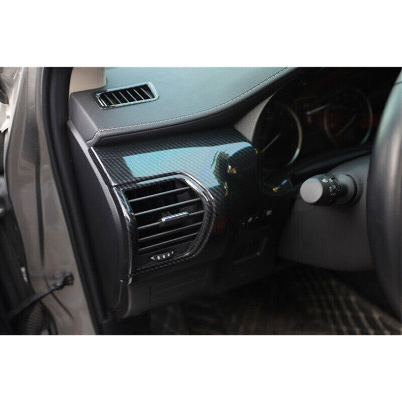 for Lexus NX200t 300h 2015-2021 Carbon Fiber Dashboard LR Air Outlet Vent cover