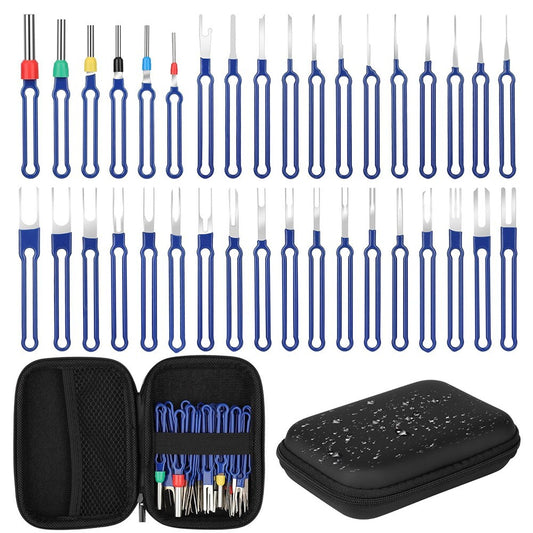 36Pcs Terminal Removal Tool Kit Depinning Tool Electrical Connector Pin Removal