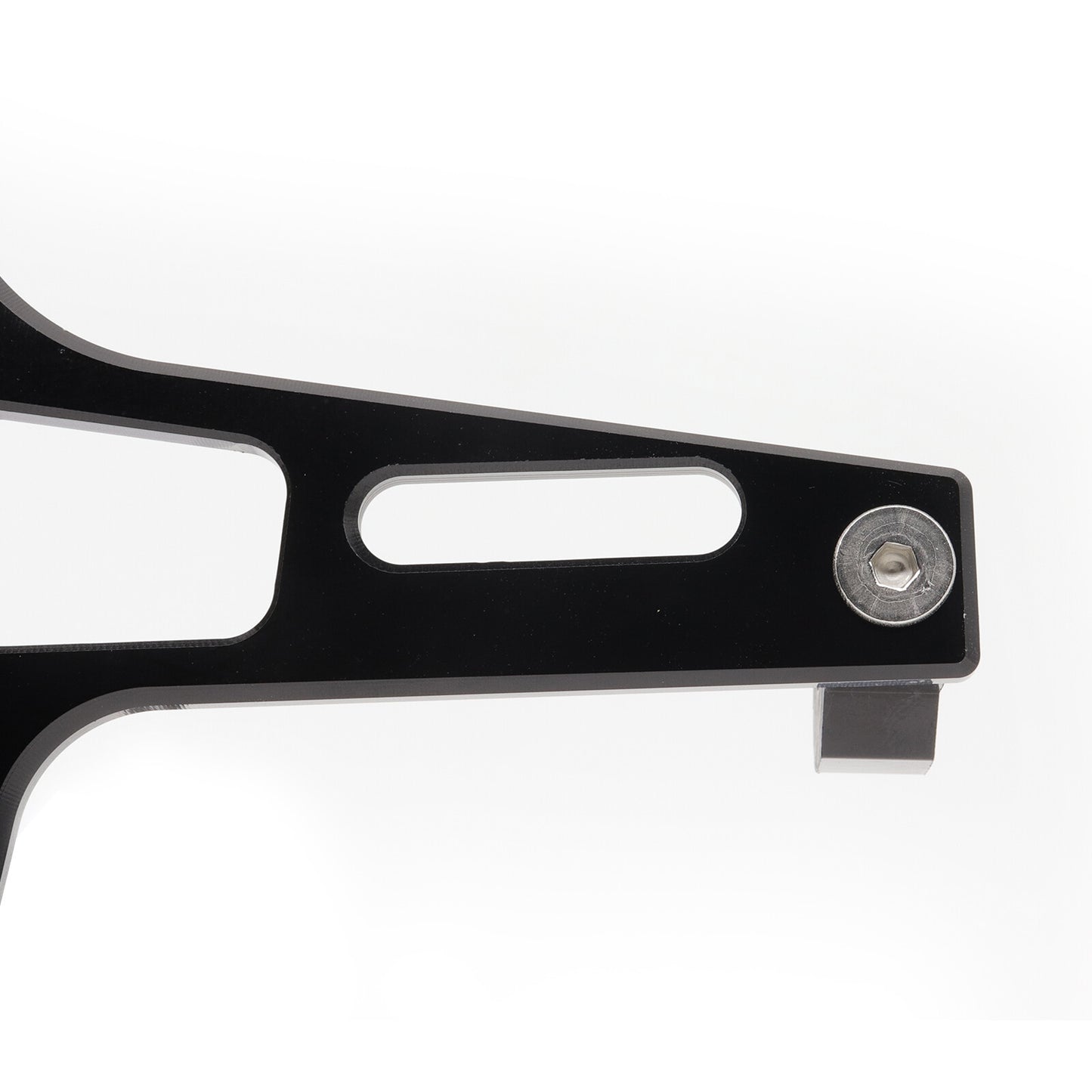 Universal Motorcycle License Number Plate Holder Tail Tidy Bracket LED CNC Black