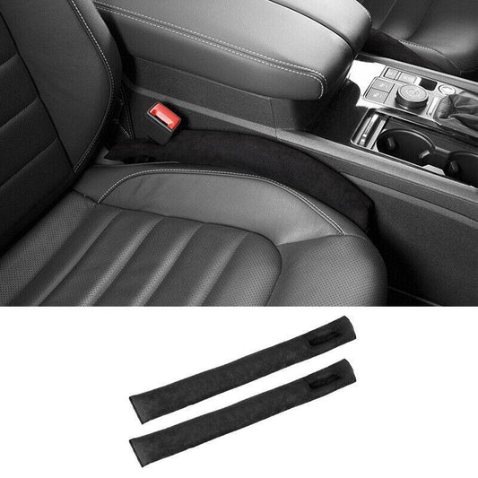 Black Suede for Seat Anti-Clogging Leakproof Strip 2pcs for Toyota for Sienna 2015-2020