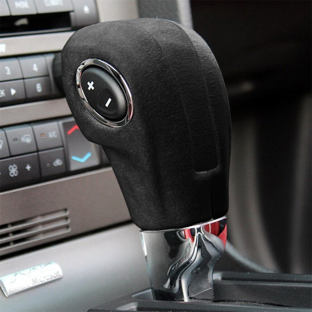 for Ford for Mustang 2009-13 Inner Gear Shift Knob Trim Accessories Suede Black Gray
