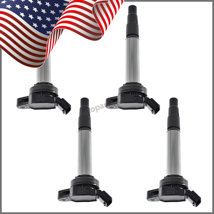 4PCS Ignition Coils for Toyota for Corolla Matrix for Scion Prius Ct200h 90919-02258