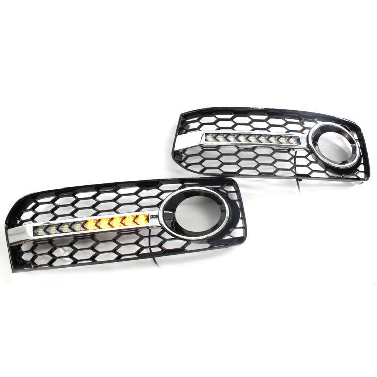 2x Amber White LED Daytime Day Fog Light DRL Run for Audi a5 coupe 8t 2009-2011