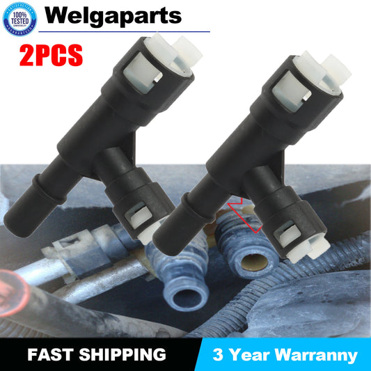 2Pcs Heater Hose T Connector for Chevrolet Tahoe for Cadillac for Escalade for GMC for Sierra