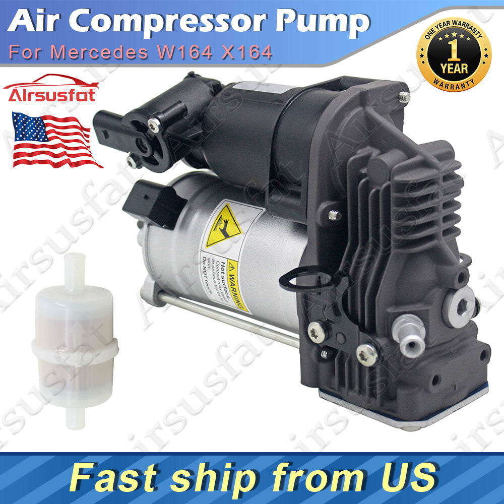 Air Suspension Compressor with Air Filter for Mercedes GL ML W164 X164 2007-2012