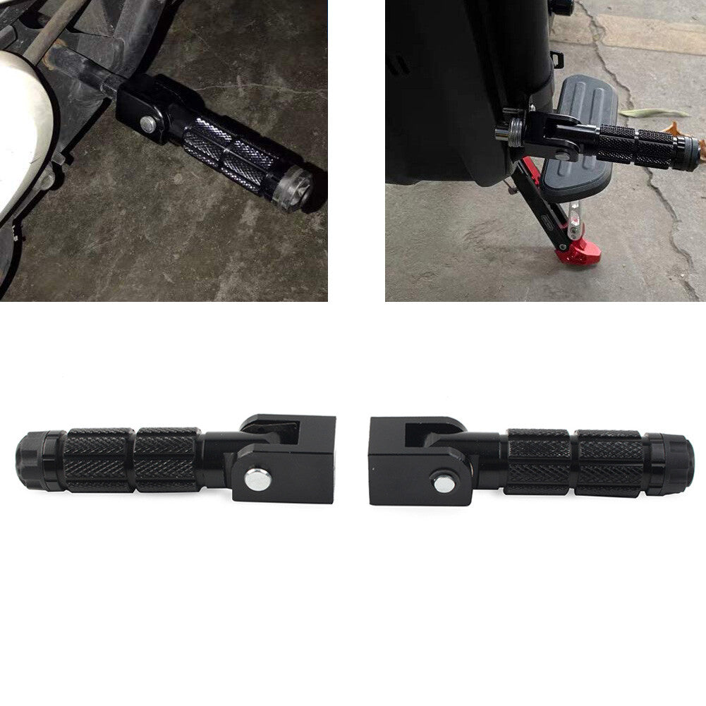 8mm Footpegs Folding Passenger Foot Pegs Fit for YAMAHA fit for Honda fit for Ducati abc