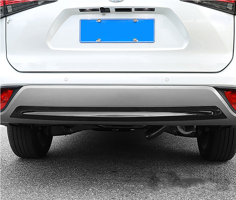 for Toyota 2020-2024 Highlander Gloss Black Rear Bumper Protector Cover Trim New