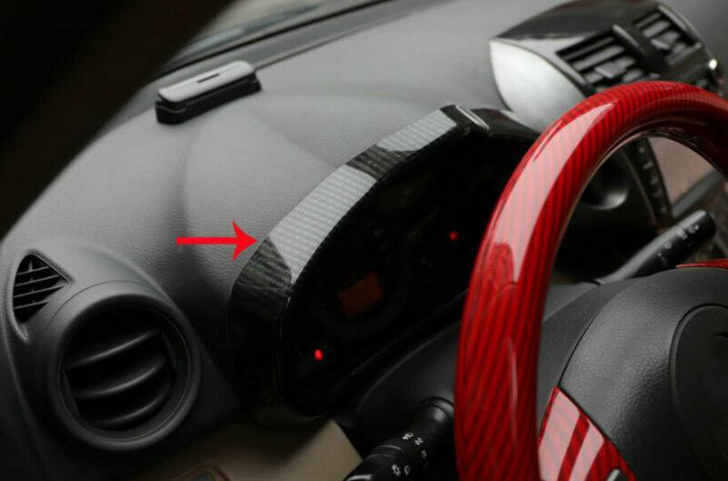 ABS Carbon Fiber Instrument Panel Frame Cover Trim 1PC for Toyota Car RAV4 06-12
