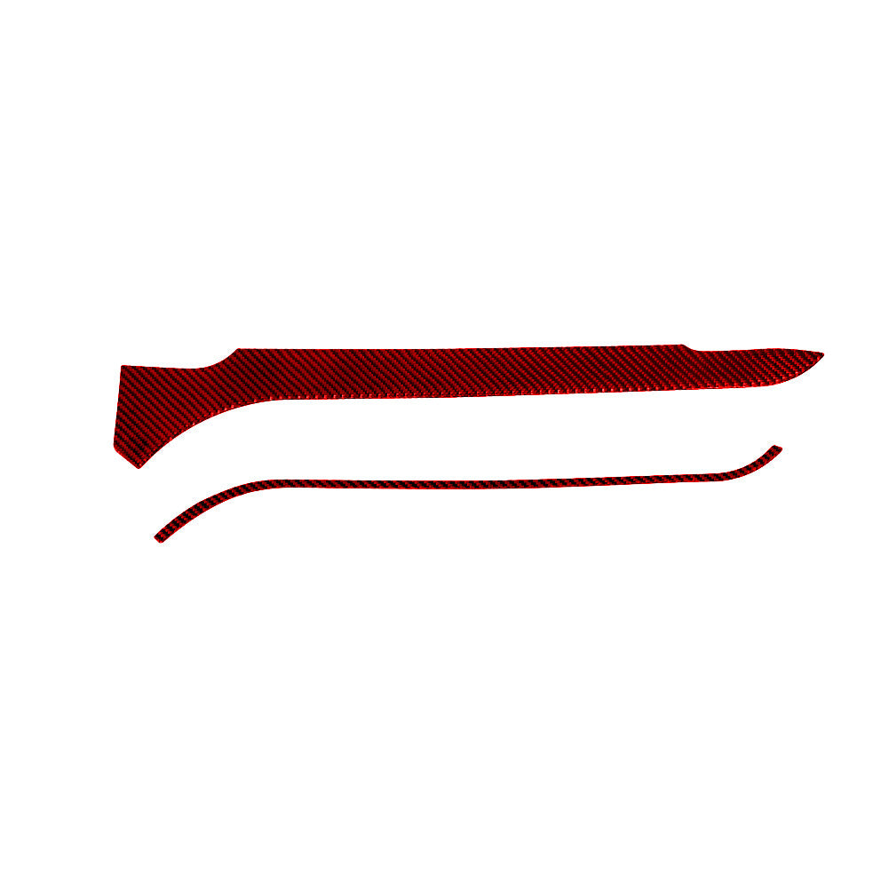 Red Carbon Fiber Passenger Dash Glove Box Cover Trim for Ford Explorer 2020-2023