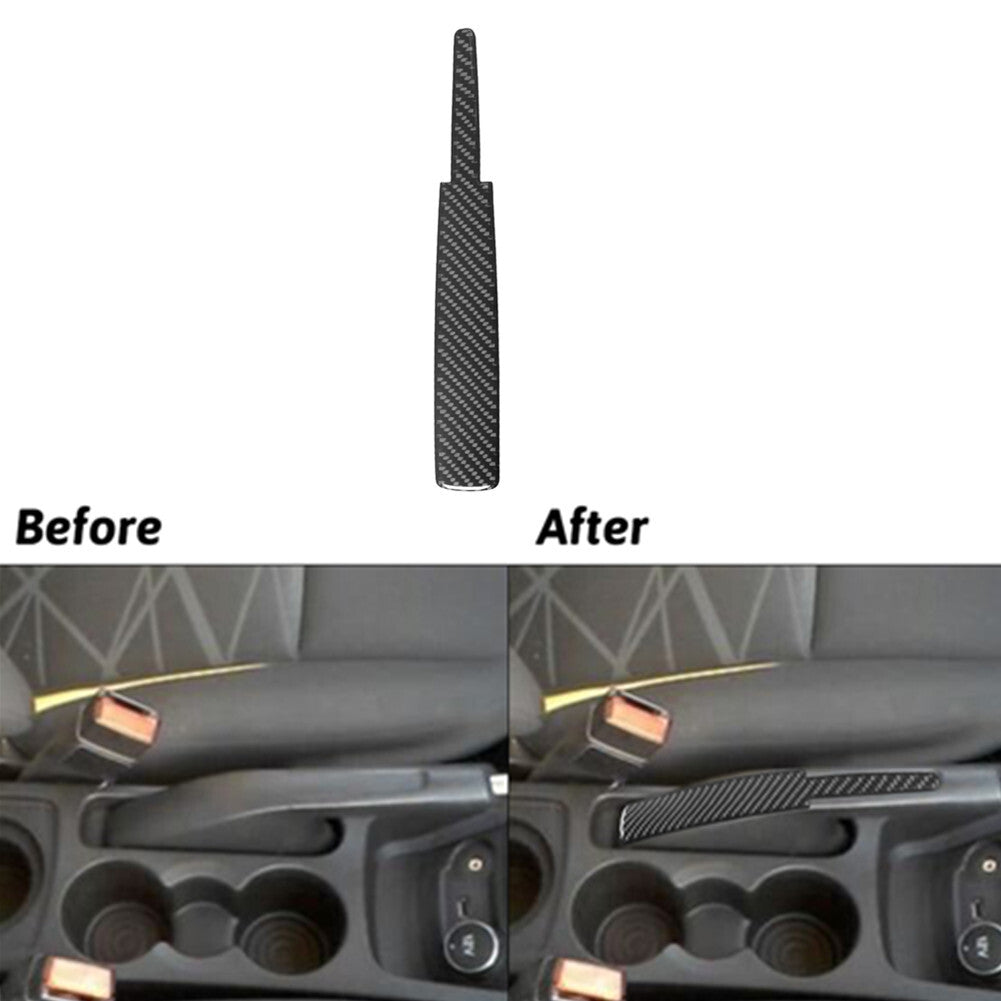 Carbon Fiber Interior Hand Brake Accent Cover Trim for Ford Fiesta 2011-2015