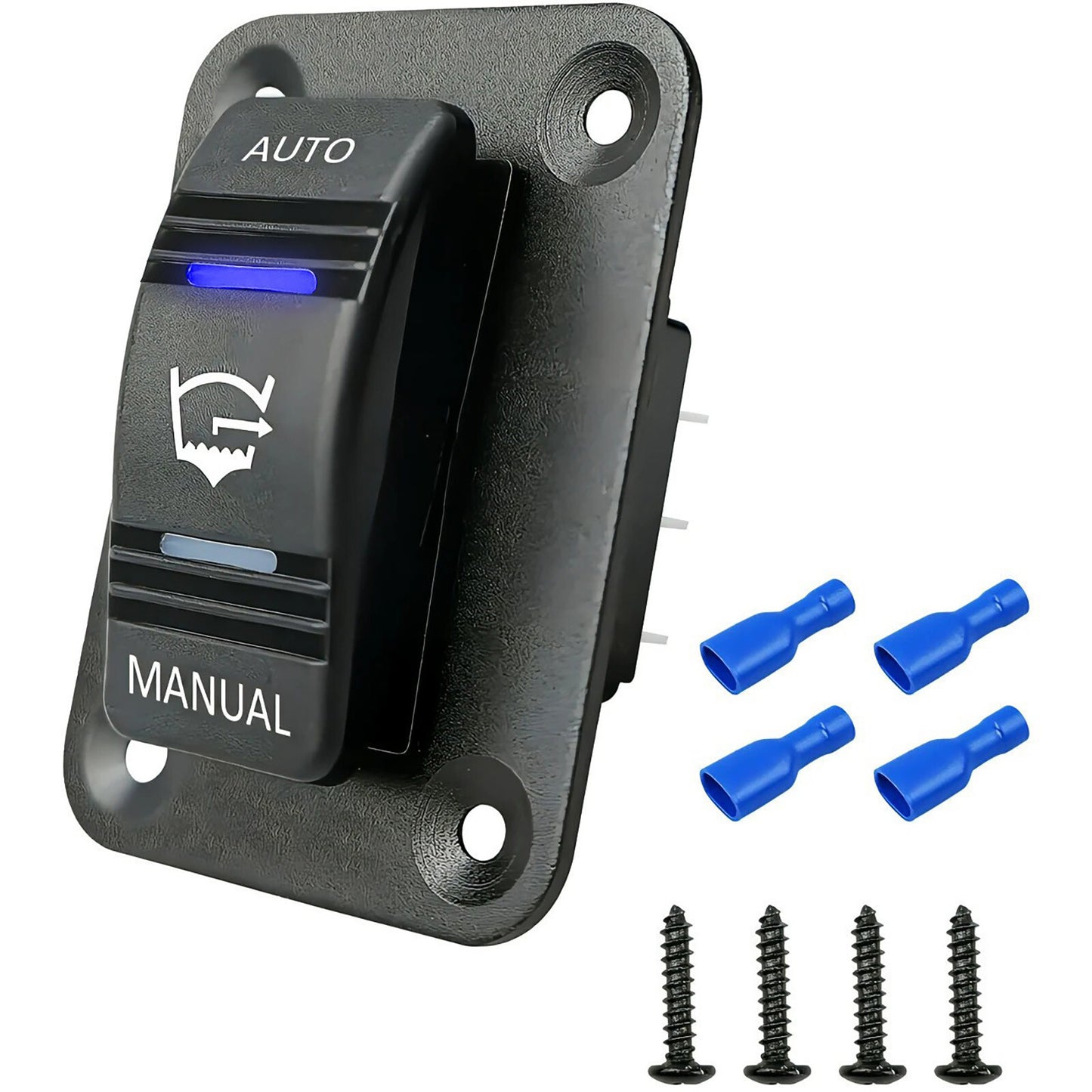 Waterproof 4-Pin 12V/24V SPDT 3-Way Bilge Pump Rocker Switch Car Replacement