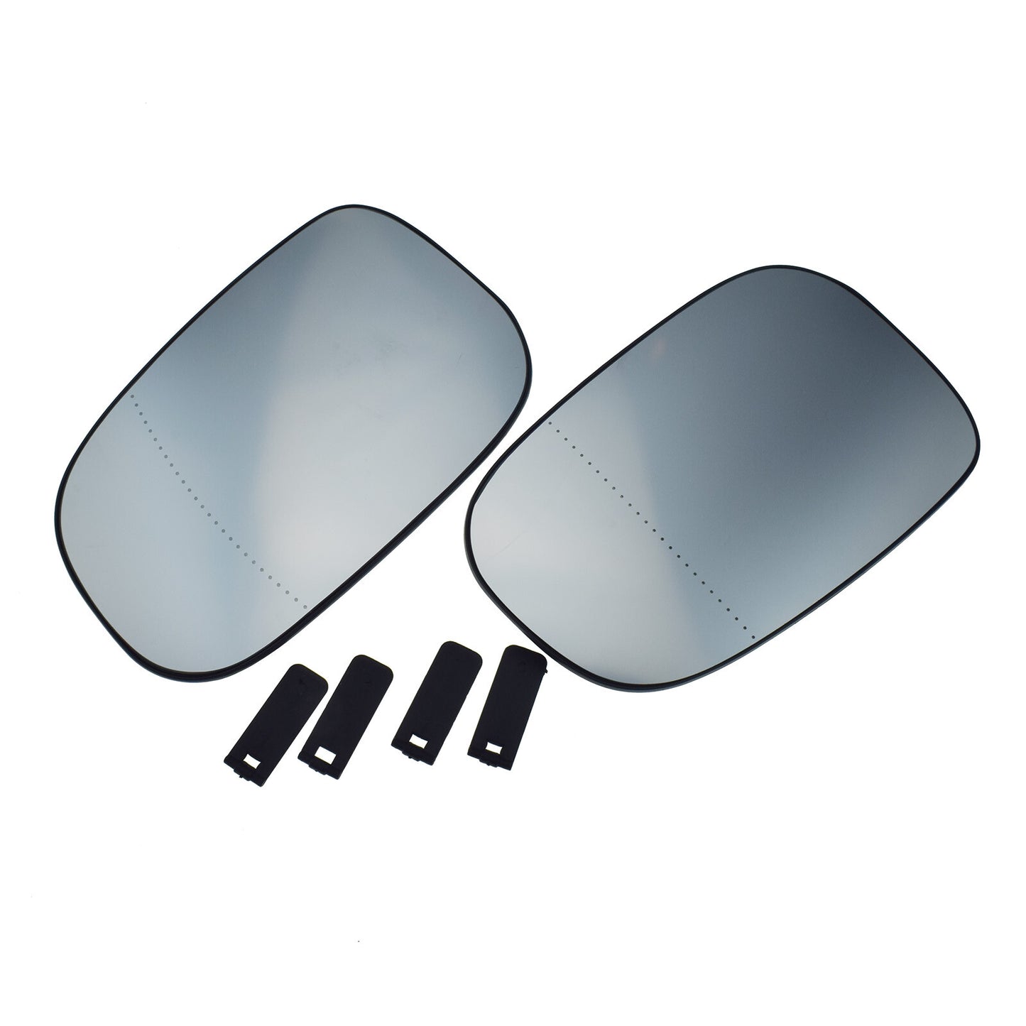 Pair Left Right Side Mirror Glass W/Backing For 2007-13 for Volvo C30 C70 S40 S60