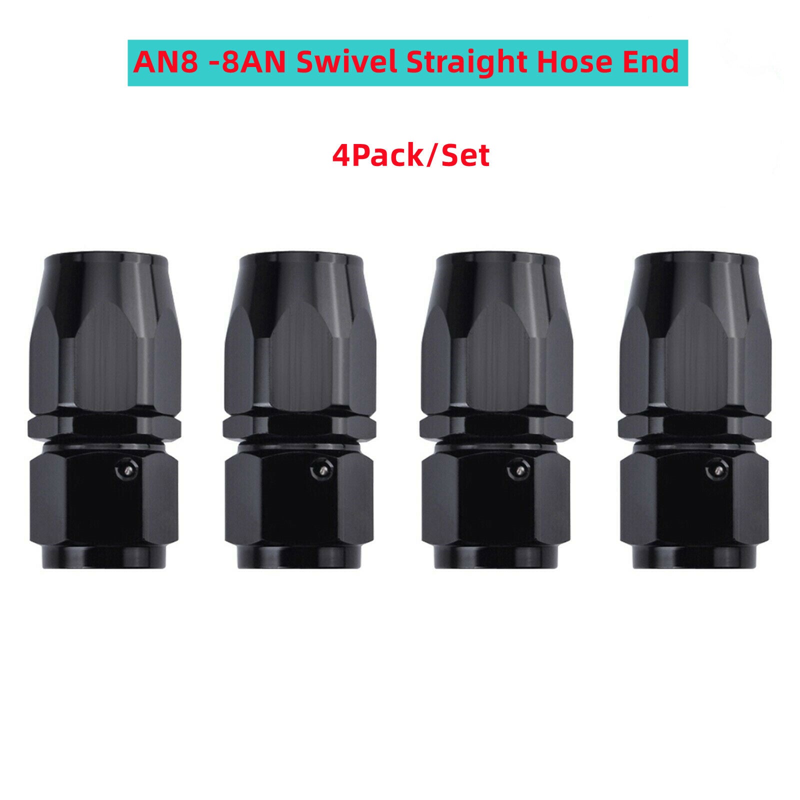 Universal AN8 AN6 AN10 Rotary Straight Hose End Fitting Adapter for CPE Hose