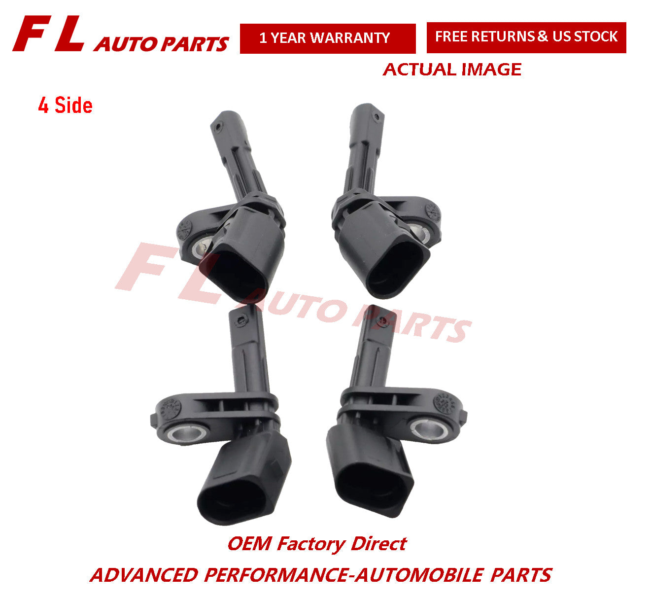4x ABS Wheel Speed Sensor for VW for Jetta for Golf 5 6 GTI for Passat for Audi A3 Q3 for Skoda for Seat
