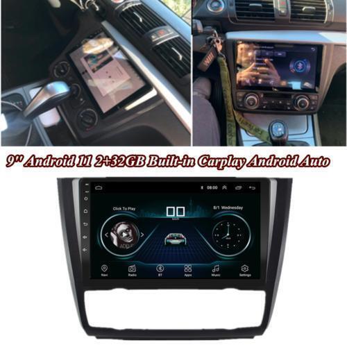 Radio GPS Carplay WiFi FM 9 Android 11 2+32GB for BMW E81 E82 E87 E88 Auto AC