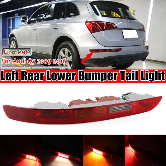 Left Rear Lower Bumper Tail Light Reverse Stop Fog Lamp for Audi Q5 2009-2016