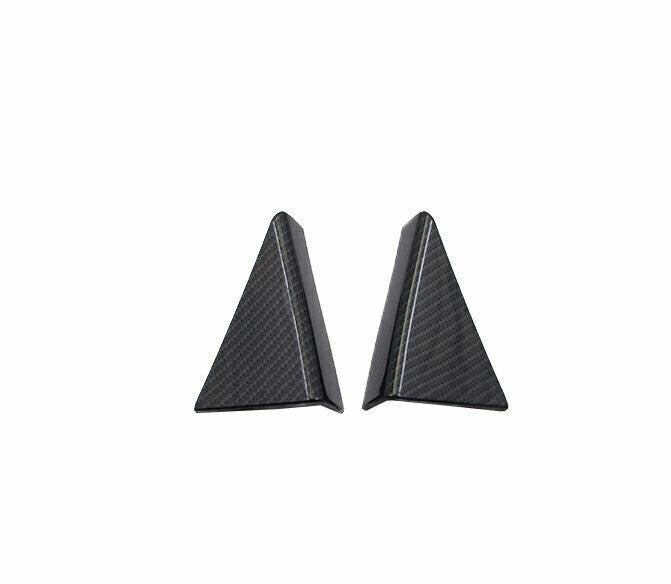 B Post Front Triangle Cover Trim 2 for Honda for Civic 10th 2016-2021 Carbon Fiber