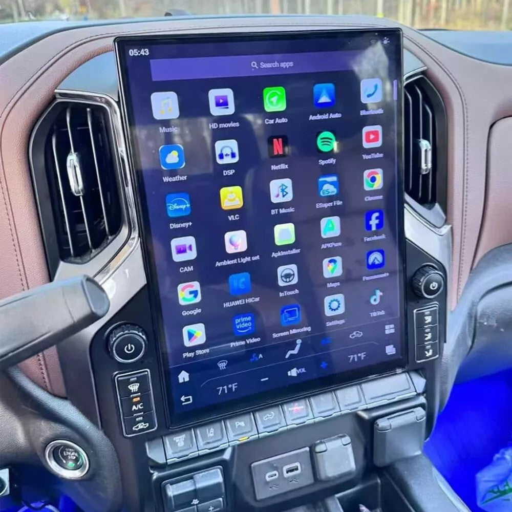for Chevrolet Silverado 2019-2023 Android 13 Vertical Screen 2K 15.6 GPS Radio
