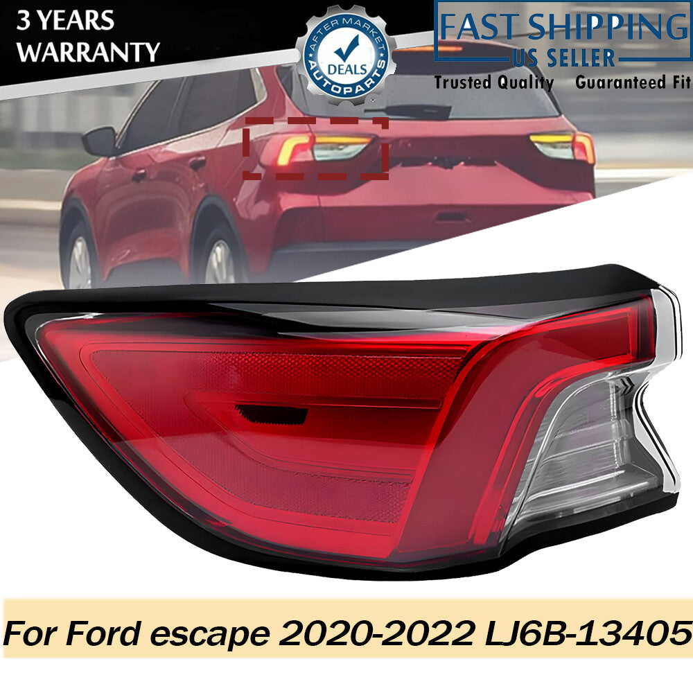 Left Driver Outer Tail Light LED Brake for Ford Escape 2020 2021 2022 Taillight