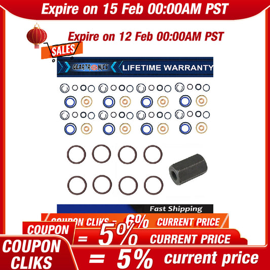 Oil Rail Leak Repair Kit Tool O-rings + Injector Seal for Ford 6.0L