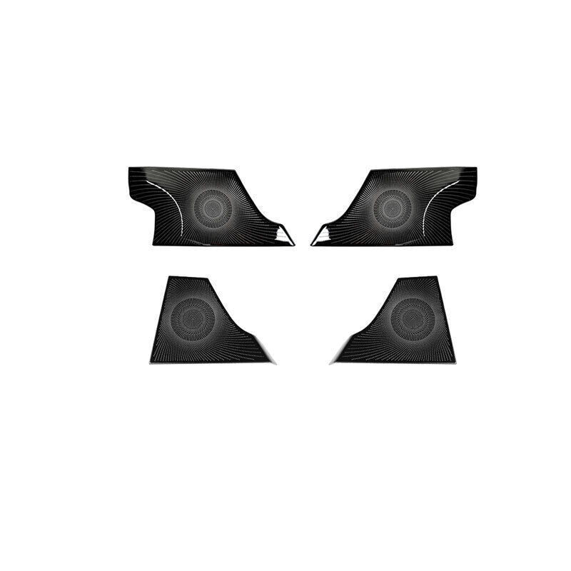 Black Titanium Cover Trim for Lincoln Corsair 20-22 4PCS Inner Door Tweeter