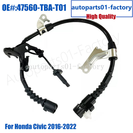 Rear Left ABS Wheel Speed Sensor 47560-TBA-T01 for Honda for Civic 16-2022 1.5L 2.0L
