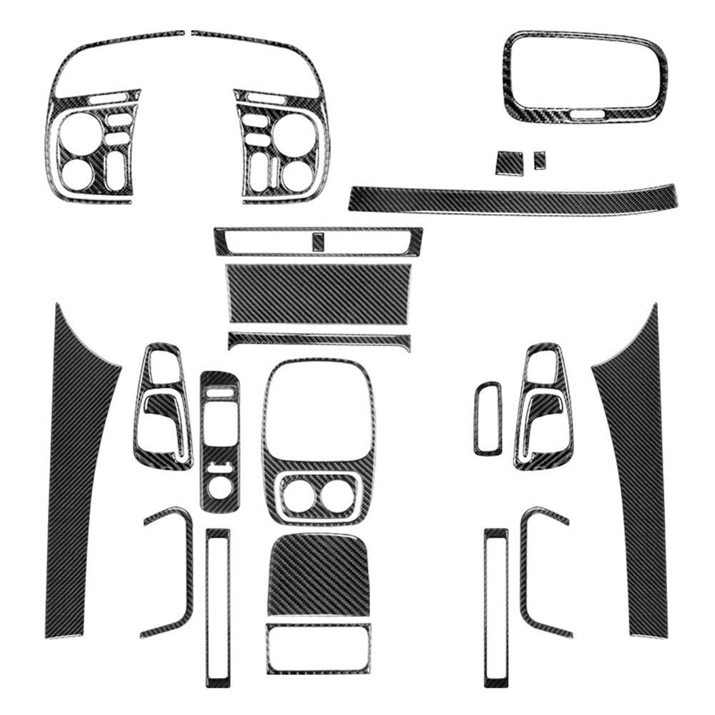 27X Interior Decoration Set Trim Cover Carbon Fiber for Honda S2000 2000-2003