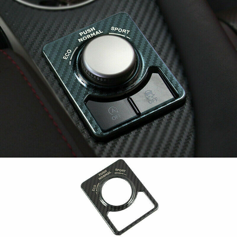 for Lexus RX350 450h 16-2022 Carbon Fiber Steel Driving Mode Switch Button Cover