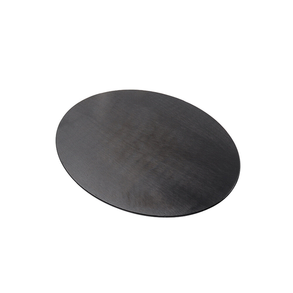 Motorcycle DIY license Plate 2.5mm Thickness Aluminum Oval Number Plate Black
