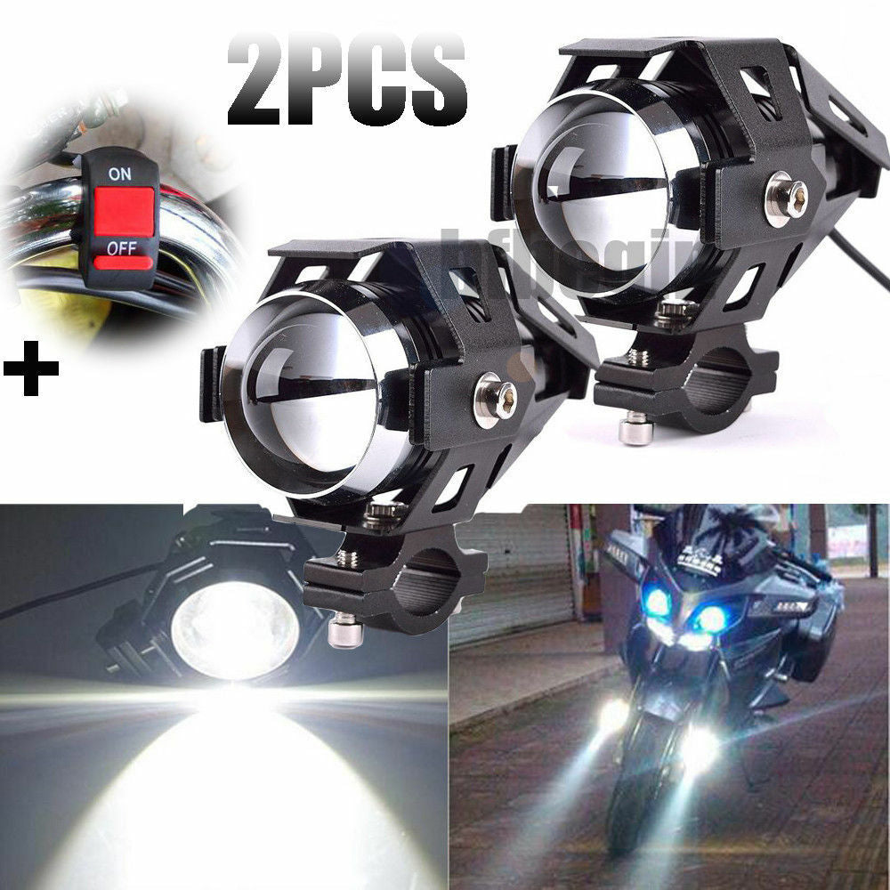 2-pack U5 125W Motorcycle Headlights, Fog Bulbs