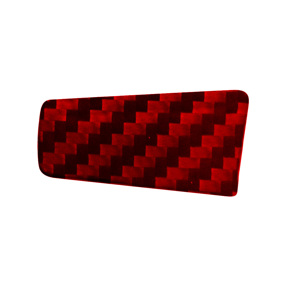 Red Carbon Fiber Passenger Door Storage Cover Trim for Honda Ridgeline 2017-2020