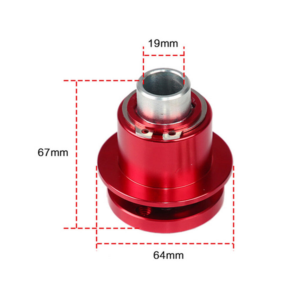 360¡ã Car Truck 3 Hole Steering Wheel Quick Release Disconnect Hub Adapter