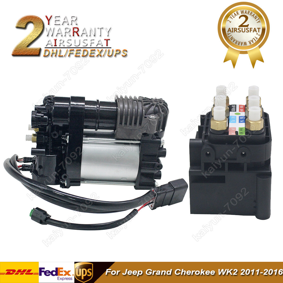 Air Suspension Compressor Pump+Valve Block for Jeep Grand Cherokee 68204730AB